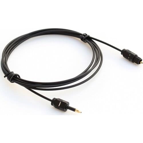 3.5mm Mini Toslink To Toslink Cable Digital Optical Audio connector adapter Cable OD2.2mm 3ft 5t 6ft 10ft