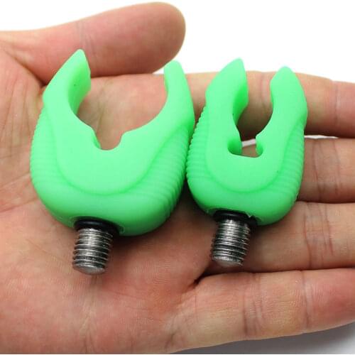 4PCS Carp Fishing Luminous Head Gripper For Carp Fishing Rod Pod Holder Stick Bracket Carp Rod Fishing Tackle Carp Equipment