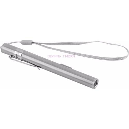 50pcs Creative USB Rechargeable LED Flashlight Powerful Mini LED Torch Waterproof Design Pen Hanging with Metal Clip