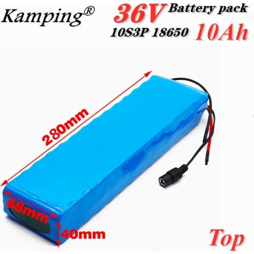 Ebike 36V 10ah Battery ebike battery pack 18650 Li-Ion Battery 350W High Power and Capacity 42V Motorcycle Scooter with bms