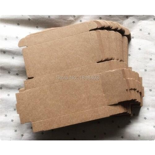 Free shipping 30 pcs a lot 12.4x6.2x2cm kraft paper packing box/flat cady case/cosmetics box/handmade soap box/gift box