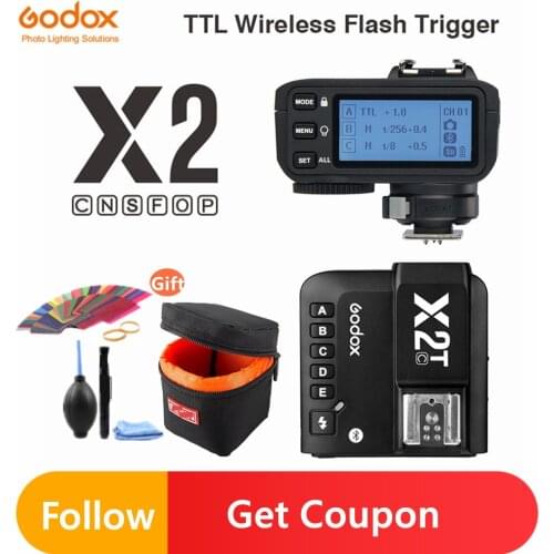 Godox X2T-C X2T-N X2T-S X2T-F X2T-O X2T-P TTL 1/8000s HSS Wireless Flash Trigger Transmitter for Canon Nikon Sony Fuji Olympus