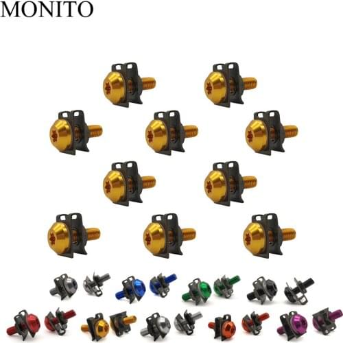 CNC Aluminum Motorcycle Fairing Screws Custom Body Spring Bolts For Suzuki GSXR GSX-R 600 750 1000 K1 K2 K3 K4 K5 K6 K7 K8 K9