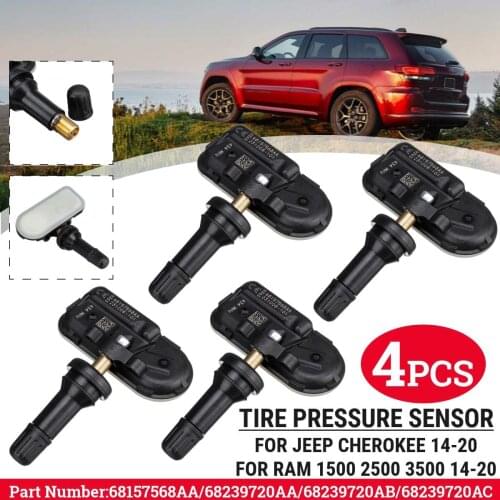 4pcs 1pc Tyre Pressure Sensor TPMS FOR JEEP CHEROKEE RAM 1500 2500 3500 68239720AA 68239720AB 68157568AB 68157568AA