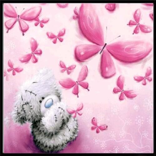 Diy 5d Diamond Painting Cross Stitch Square pebble Round bear Diamond Embroidery Handwork