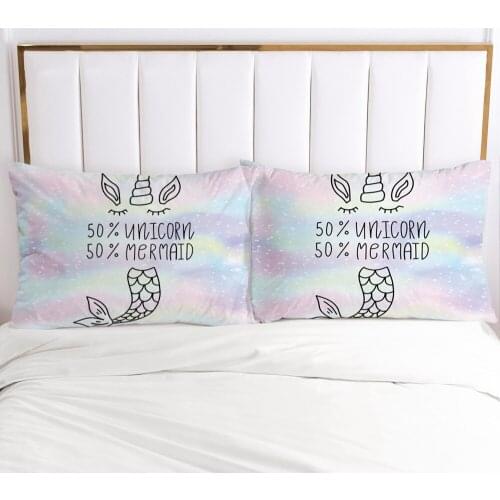 2 PCS Pillowcase 45x45/70x70/80x80/65x65/50x75,3D HD Pillow Case Custom,Decorative Pillow Cover Bedding Candy Color,drop ship