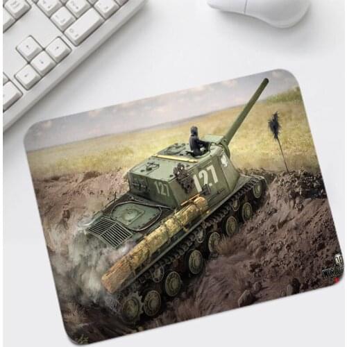 Tank Printed Mat Small Size Desktop Play Pad 22x18cm S Personality Natural Rubber Desk Mat for World of Tanks Games