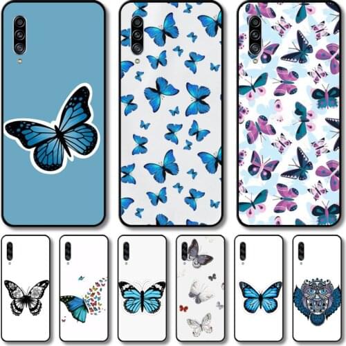 Beautiful butterfly Phone Case Hull For Samsung Galaxy M 10 20 21 31 30 60S 31S Black Shell Art Cell Cover TPU