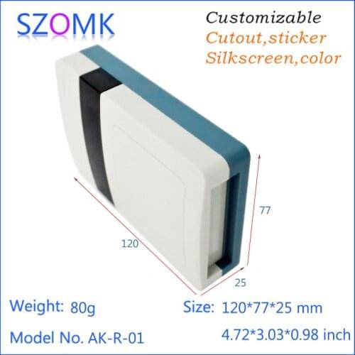 Small plastic enclosure box instrument enclosure (10 pcs) 120*77*25mm abs plastic enclosure housing smart box IC card reader