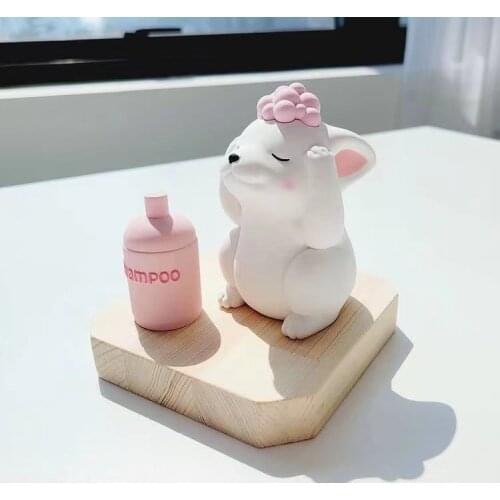 Cute shampoo puppy 3D aromatherapy plaster ornament decoration DIY handmade material silicone mold