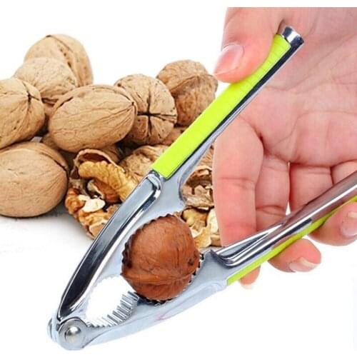 Multi-Function Kitchen Tool Nut Cracker Sheller Walnut Cracker Plier Metal Opener Tool Stainless Steel Nutcracker