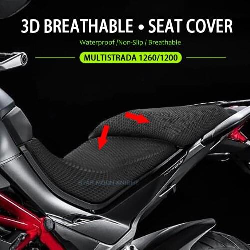 Motorcycle Accessories Protecting Cushion Seat Cover For DUCATI Multistrada 1260 1260S MTS 1200 S Nylon Fabric Saddle Seat Cover