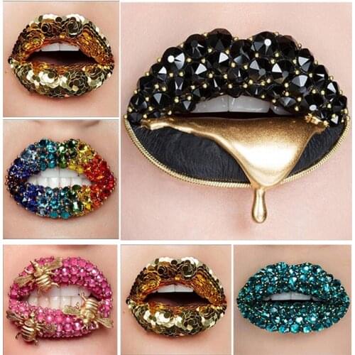 Sexy Pearl diamond lips Diamond Painting DIY 5D Full Square Round Diamond Embroidery Rhinestones Mosaic Kits Decor Craft Gift