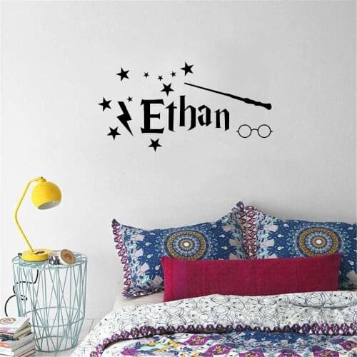 Personalized Name Wall Decals For Boys Kids Room Custom Name Sticker Nursery Removable Wallpaper Vinyl Home Decor ph524