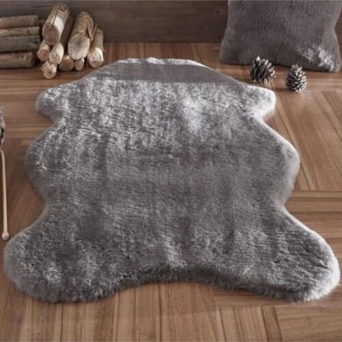 Plush Post Carpet Bear fireplace head soft hissiyat furry bear skin mat post