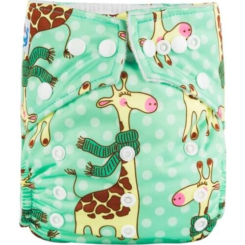 2019 New 2pcs/set Washable Cloth Diaper Adjustable Nappy Reusable Cloth Diaperssvailable 0-2years 3-15kg baby Recycle Nappy