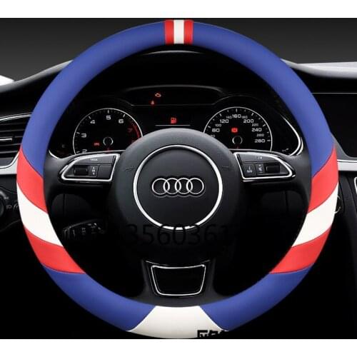 Suitable for Audi A6L A4L A3 A8L A5 A7 Q2L Q3 Q5L Q7 leather steering wheel cover