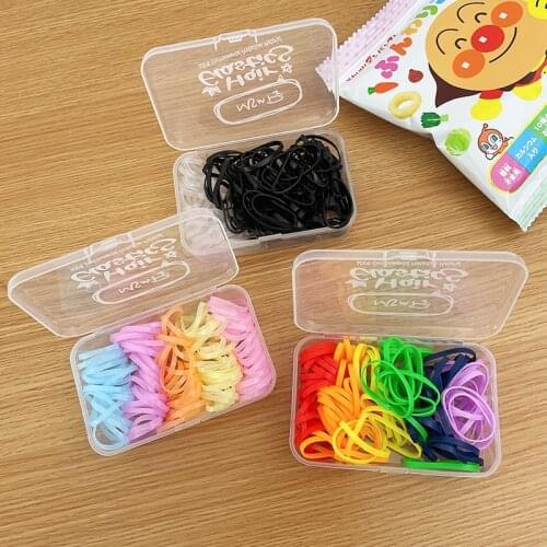 100 PCS Women Hair Rope Hair Accessories 2021 Scrunchy Elastic Hair Bands Girls decorations Headbands Rubber Band Gum For hair