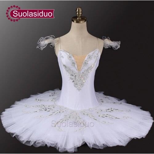 Sleeping Beauty White Professional Ballet Tutu Classical Ballet Tutus White Swan Lake Ballet Stage Costumes SD0033
