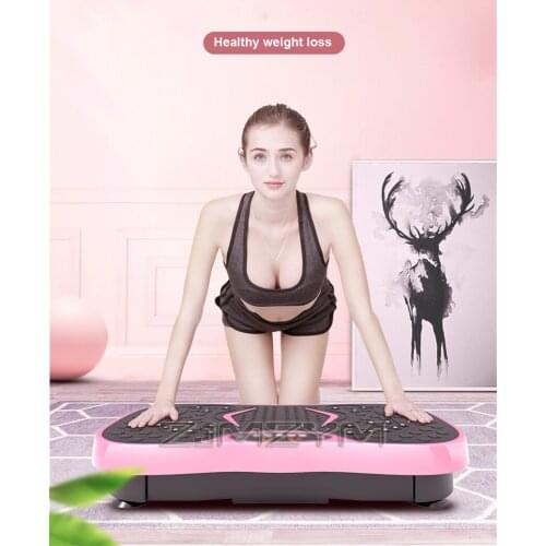 220V 200W Stand-up Vibration Machine Exercise Platform Massager Body Fitness Remote Exercise Fitness Equipment