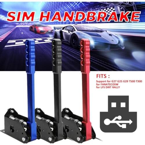 PC 14 Bit SIM Handbrake Clamp USB For Logitech Racing Games G25/G27/G29/T300/T500 FANATECOSW For LFS DIRT Hand Brake Fixture New