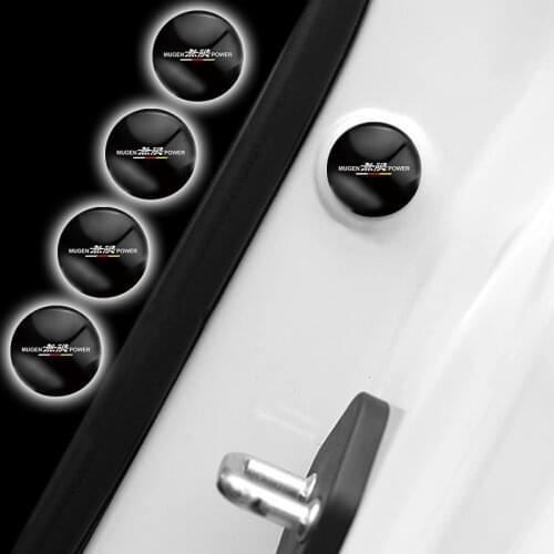 2cm PVC Car Door Shock Absorber Cushion Gasket Soundproof Patch Sticker For Honda Mugen Power Civic Accord CRV Car Accessories