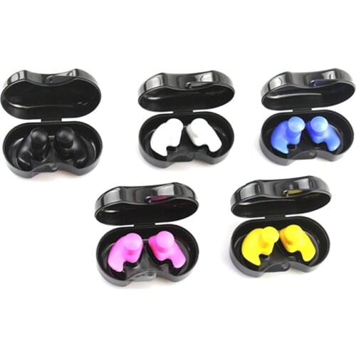 1 Pair Soft Silicone Earplugs With Storage Box, Anti-noise Left Right Ear Plugs Ear Protection, Noise Reduction Sleeping Earplug