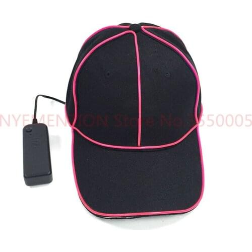 10 pcs DC-3V 10 colors Select Glow LED Hats snapbacks baseball caps hip-hop hat for Halloween Bar party Hats