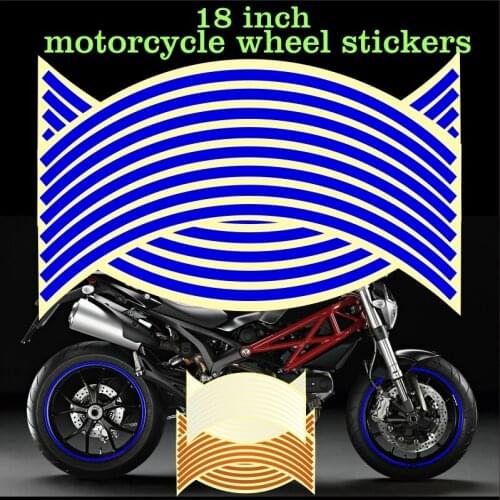 17/18 inch wheel sticker reflective energy circle decal