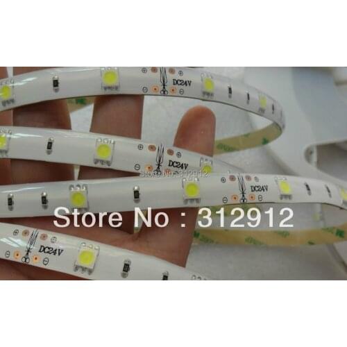 DC24V 5M 150 Leds LED Strip;30leds/m,waterproof in silicon coating,IP65 rated