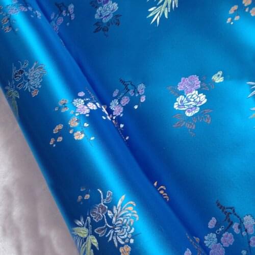 90x100cm Imported France Metallic Jacquard Brocade satin jacquard fabric, bamboo yarn dyed fabric for Womens Coat Dress Skirt