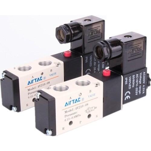 Airtac Electric Solenoid Valve 4V210-08/4V210-06/4V220-06/4V220-08/4V230-06/4V230-08 Pneumatic parts air control valve