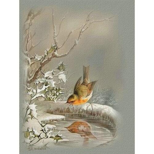 DIY Diamond Painting Cross Stitch sparrow Needlework 5D Diamond Embroidery Square Full Drill resin Diamond Mosaic Crafts gifts