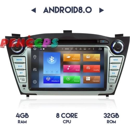 Newest Android8.0 7.1 Car Radio Stereo GPS Navi for Hyundai IX35 Tucson 2009-2015 Car DVD Player Headunit Audio Video Multimedia