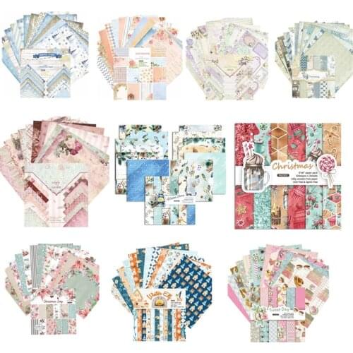 Pattern Paper Craft For Scrapbooking 12 Patterns/Set Background Decoration Paper Pad Cardstock Cards Making DIY Scrapbooking