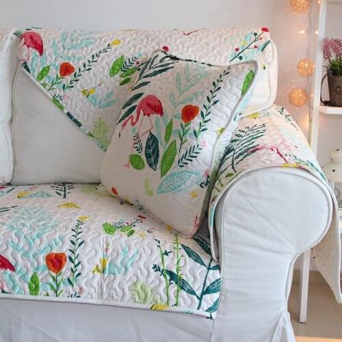 American Minimalist Fresh Style Sofa Cover Cotton Non-Slip Sofa Towel Chair Covers Mats Living/Drawing Room L-Shaped