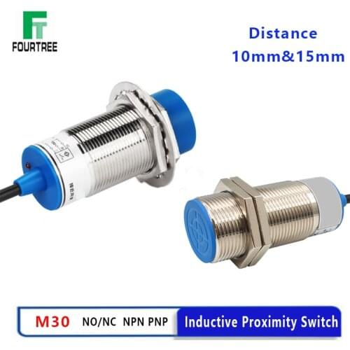 Proximity Sensor M30 Inductive Approach Switch Metal Detect Distance 10mm 15mm NO NC NPN PNP LJ30A3 -BX/AX/ BY/AY/EX/DX/DZ/EZ