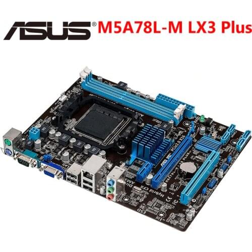 ASUS M5A78L-M LX3 Plus Motherboard M5A78L M LX 3 Plus Socket AM3+ Systemboard DDR3 AMD 760G 16GB Desktop Mainboard Used