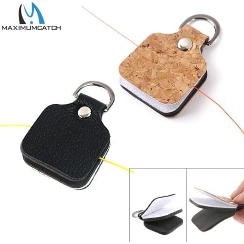 Maximumcatch 2/3 in 1 Fly Fishing Leader Straightener and Line Cleaner PU Leather Outdoor Fishing Tool