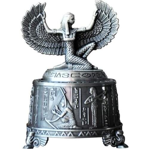 Metal Ancient Greek Girls Music Box Taking Dreams Of Wings Antique Vintage Musical Box For Home Decor Office Decor Birthday Gift