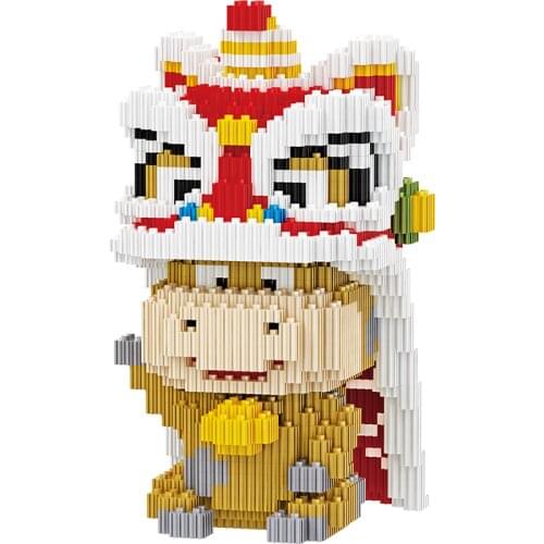 Micro Diamond Building Block Animal 1074pcs Model DIY Assembly Action Figures Bricks For Kids Gift Toy