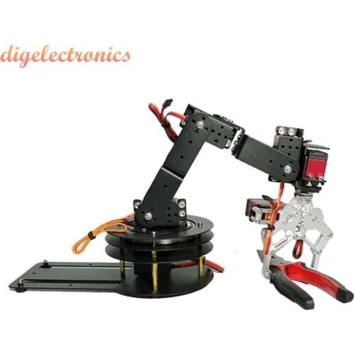 6 DOF Robot Arm Manipulator Metal Alloy Mechanical Clamp Claw Kit Robotic Chassis With Servos DS3518 DS3620 for Robot Education