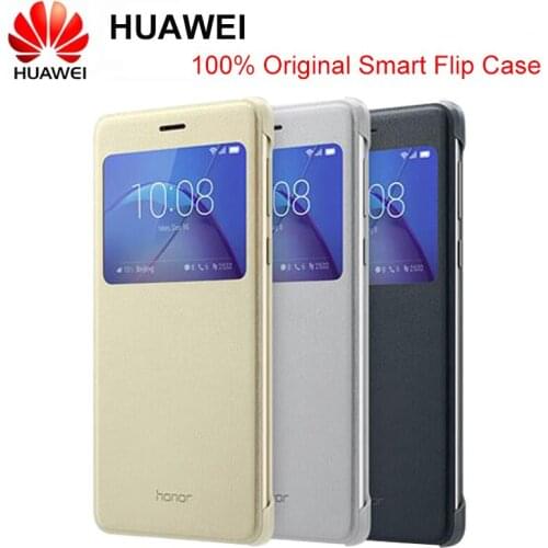 Original HUAWEI Smart Leather Flip Case Cover View Window For Huawei Honor 6x GR5 2017 Mate 9 lite BLL-L21 BLN-L24 L22 L21
