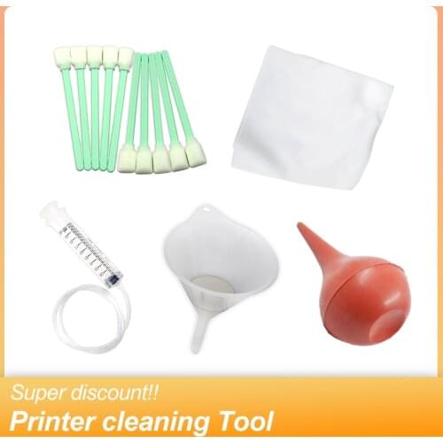 Printhead Printer cleaning Tool Swabs printer stick Cleanroom wiper funnel syringe WASHING EAR BALL for Epson Roland Mimaki