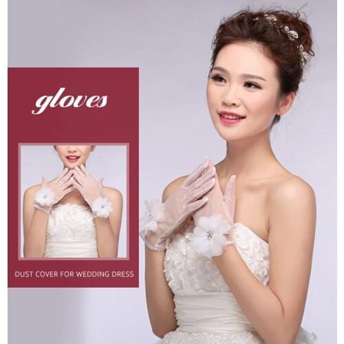 Spring/Summer New Lace Fingerless Gloves White Transparent Womens Wedding Gloves Adult MS Sex Toys Womans Erotic Accessories