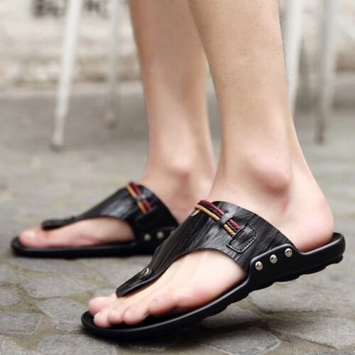 Shower verano shoes Flip sandalen fish sandals erkek rope transpirables sandalias for hombre homme straw 2020 mens v leather da