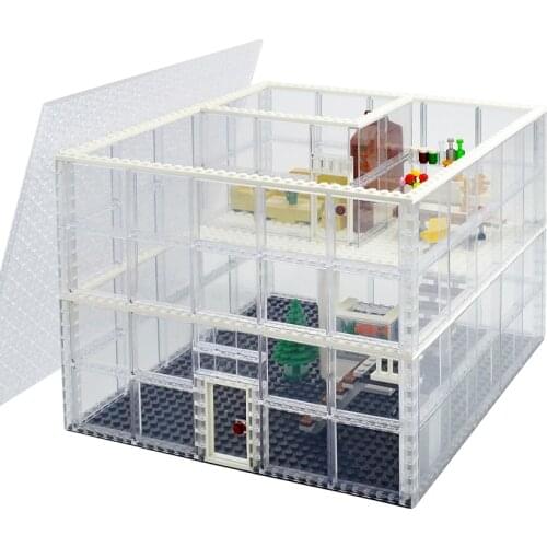 Compatible City Friends Building Bricks Greenhouse Base MOC Glass Furniture House Blocks Toys For Kids Birthday Xmas Gift