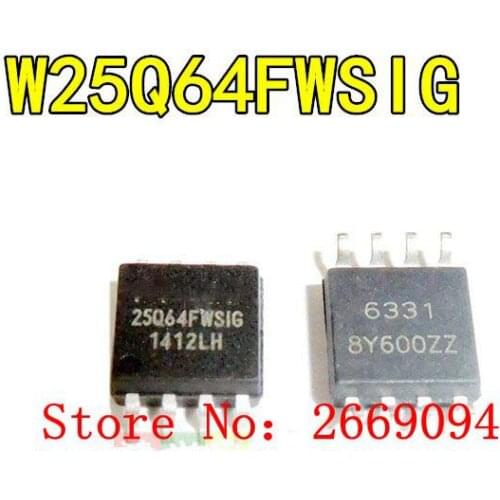 10pcs / 20pcs/ 50pcs W25Q64FWSSIG W25Q64FWSIG 25Q64FWSIG 25Q64 W25Q64FW W25Q64DWSSIG W25Q64DWSIG W25Q64DW SOP8