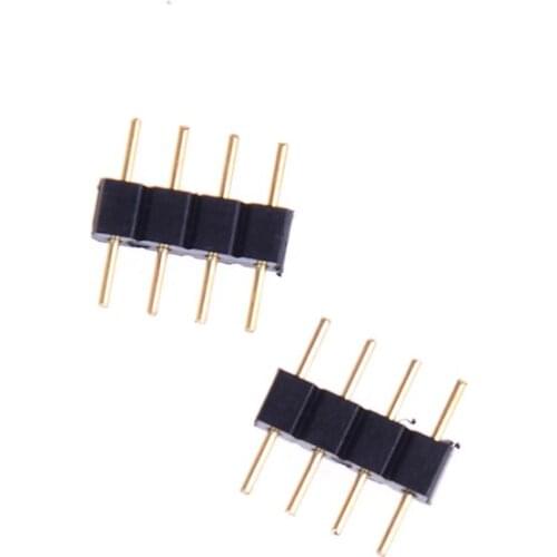 10PCS 4Pin 10mm LED Splitter Cable LED Strip Connector for 5050 RGB LED Light Strips Female to Male LED Connectors