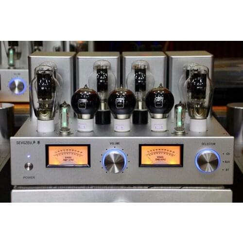 2022 Double 300B tube amplifier 20W+20W, double tube rectifier, pure manual scaffolding, single-ended high-power tube amplifier